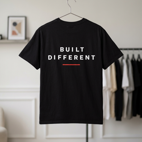 Unisex T-Shirt — "Built Different" Motivational  Graphic Tee